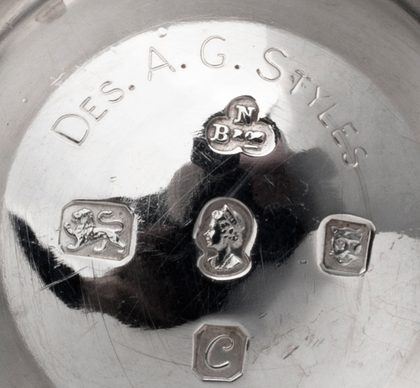 Alex Styles Silver Drum Salt -  650th Anniversary Goldsmiths Company-